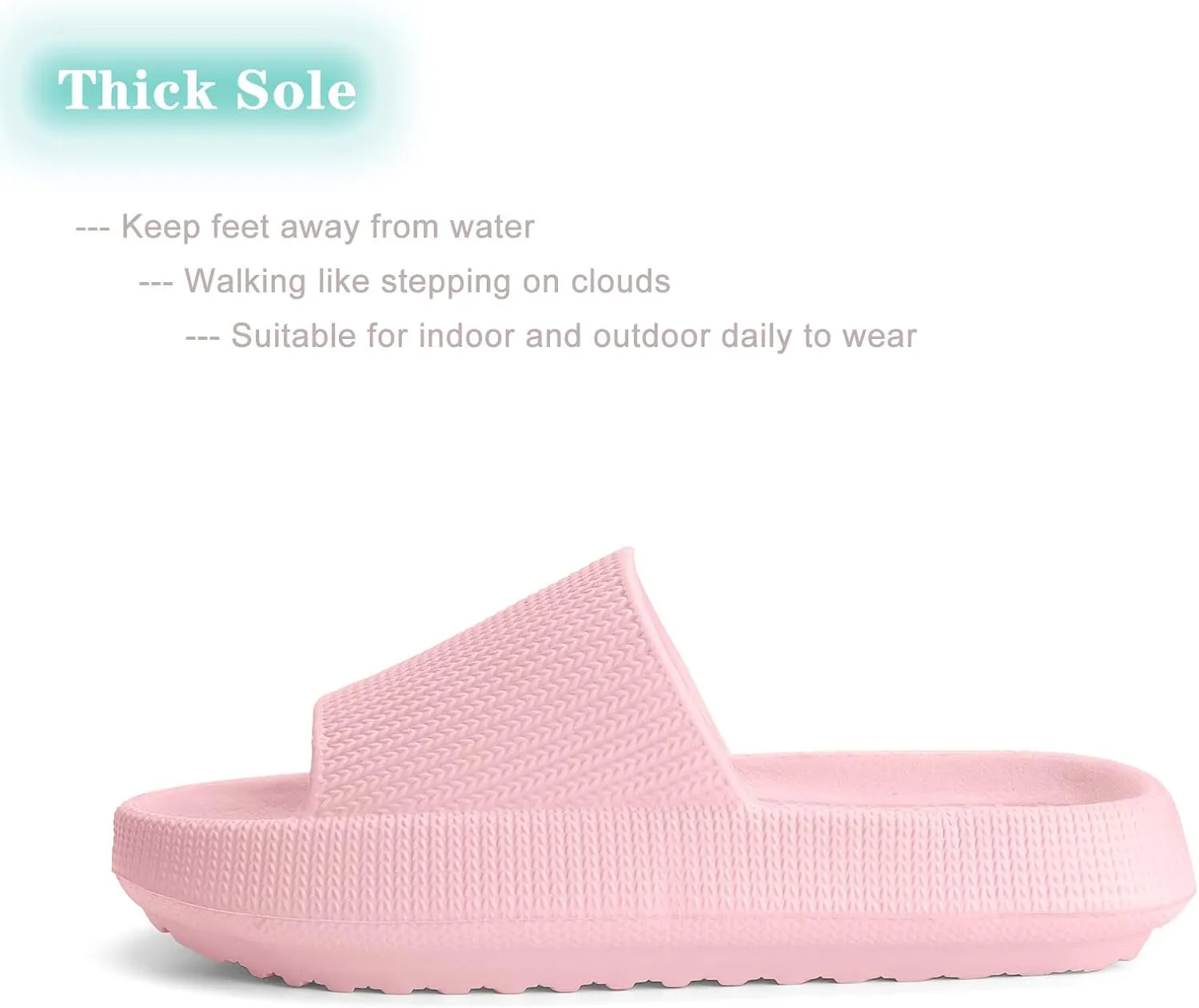 Cloud Slides for Kids,Girls Boys Comfy Thick Sole Pillow Slippers Non-Slip Shower Bathroom Sandals Summer Beach Shoes for Little/Big Kids