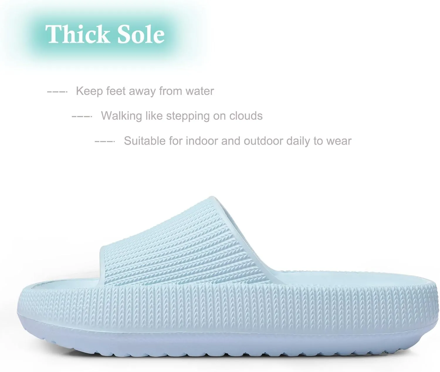 Cloud Slides for Kids,Girls Boys Comfy Thick Sole Pillow Slippers Non-Slip Shower Bathroom Sandals Summer Beach Shoes for Little/Big Kids