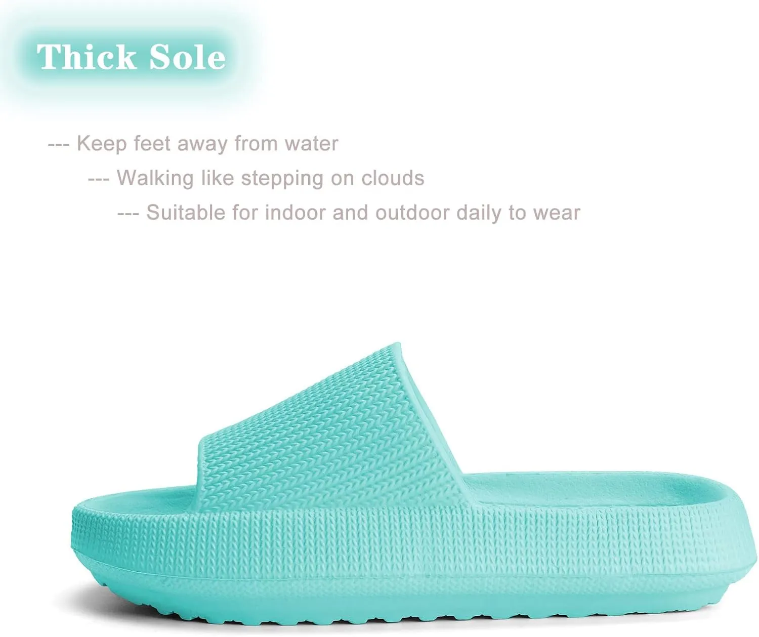 Cloud Slides for Kids,Girls Boys Comfy Thick Sole Pillow Slippers Non-Slip Shower Bathroom Sandals Summer Beach Shoes for Little/Big Kids
