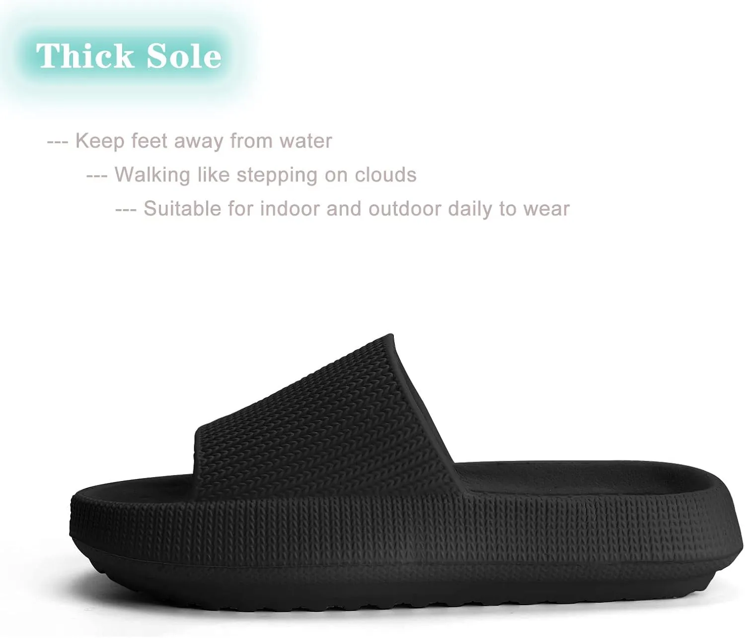 Cloud Slides for Kids,Girls Boys Comfy Thick Sole Pillow Slippers Non-Slip Shower Bathroom Sandals Summer Beach Shoes for Little/Big Kids