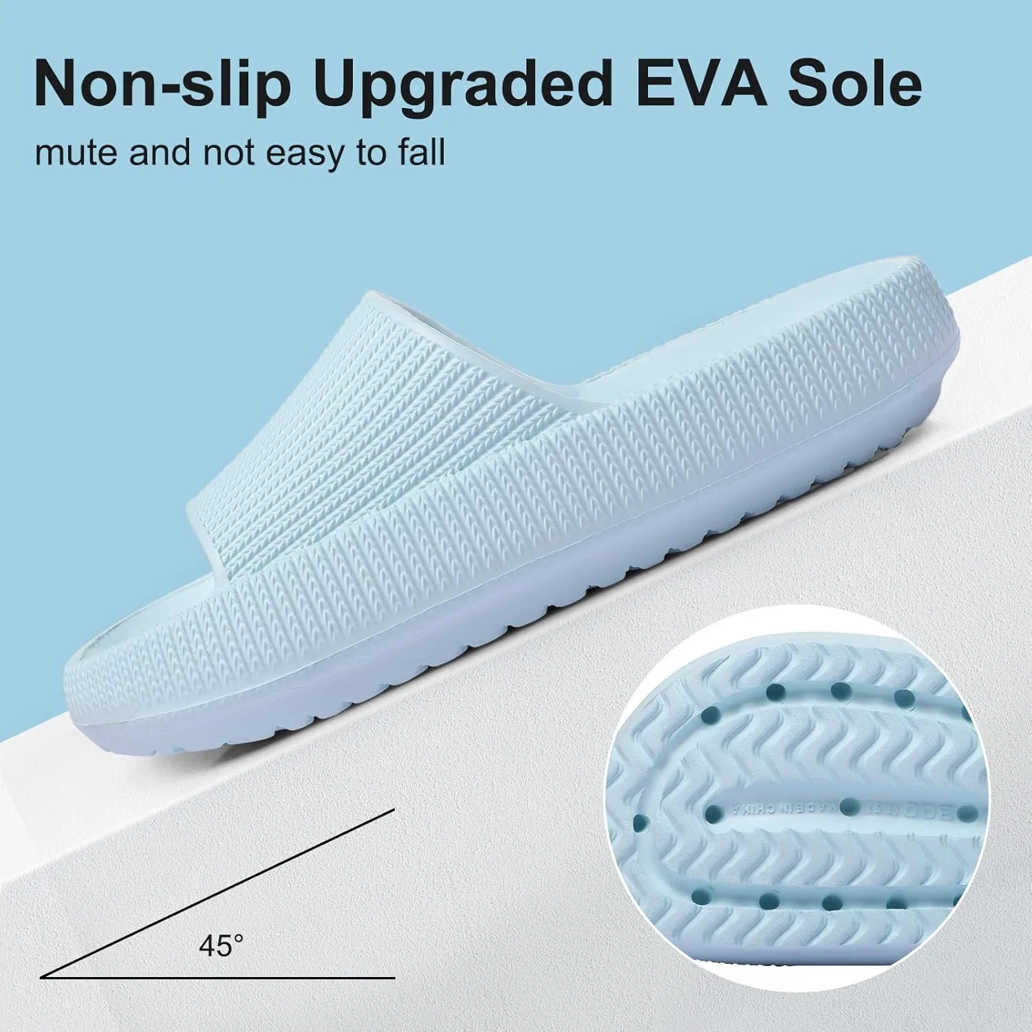 Cloud Slides for Kids,Girls Boys Comfy Thick Sole Pillow Slippers Non-Slip Shower Bathroom Sandals Summer Beach Shoes for Little/Big Kids