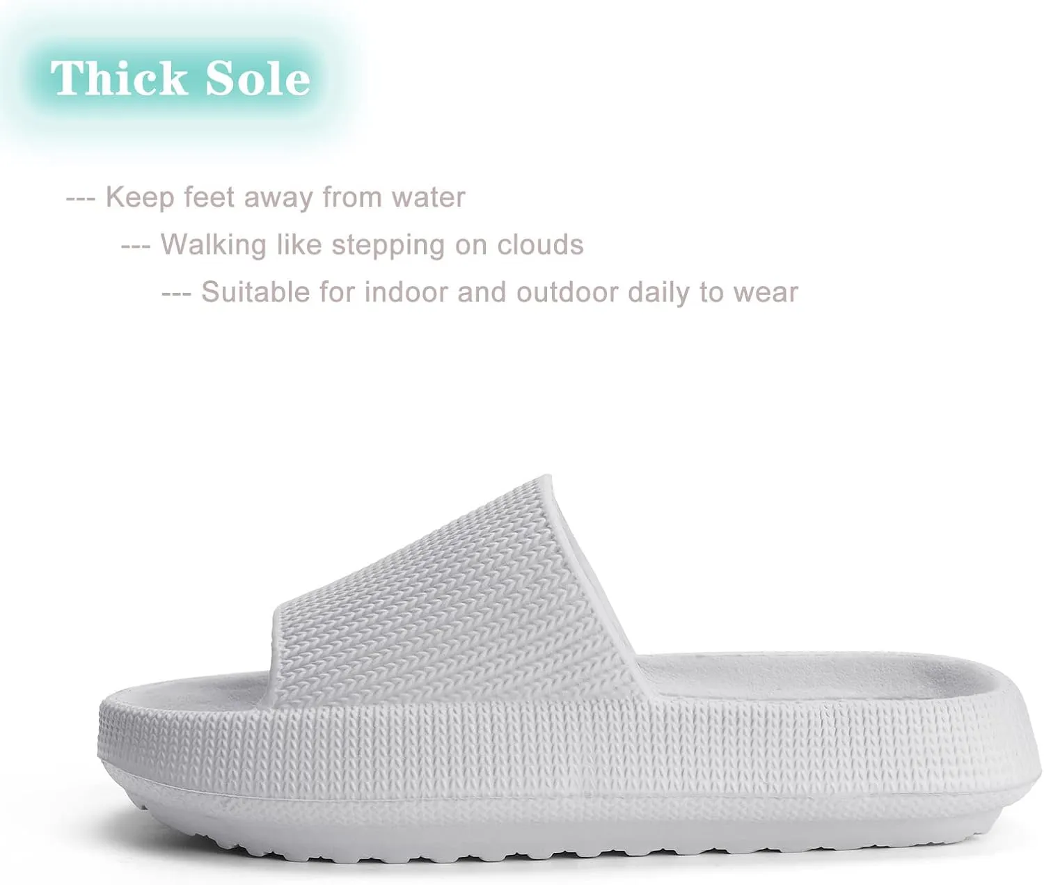 Cloud Slides for Kids,Girls Boys Comfy Thick Sole Pillow Slippers Non-Slip Shower Bathroom Sandals Summer Beach Shoes for Little/Big Kids