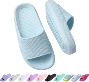 Cloud Slides for Kids,Girls Boys Comfy Thick Sole Pillow Slippers Non-Slip Shower Bathroom Sandals Summer Beach Shoes for Little/Big Kids