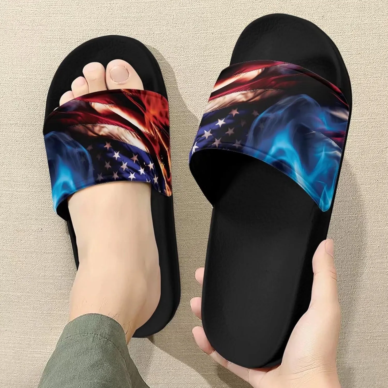 Cloud Slides for Women, Summer Lightweight Womens Sandals Pillow Slides Shower Shoes House Slippers Beach Sandals