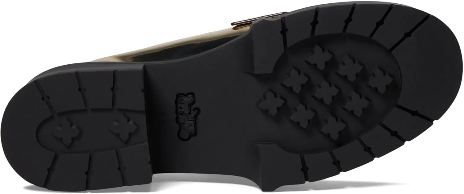Coach® Leah Loafers for Women – Leather and Synthetic Construction – Cushioned Insole – Round Toe