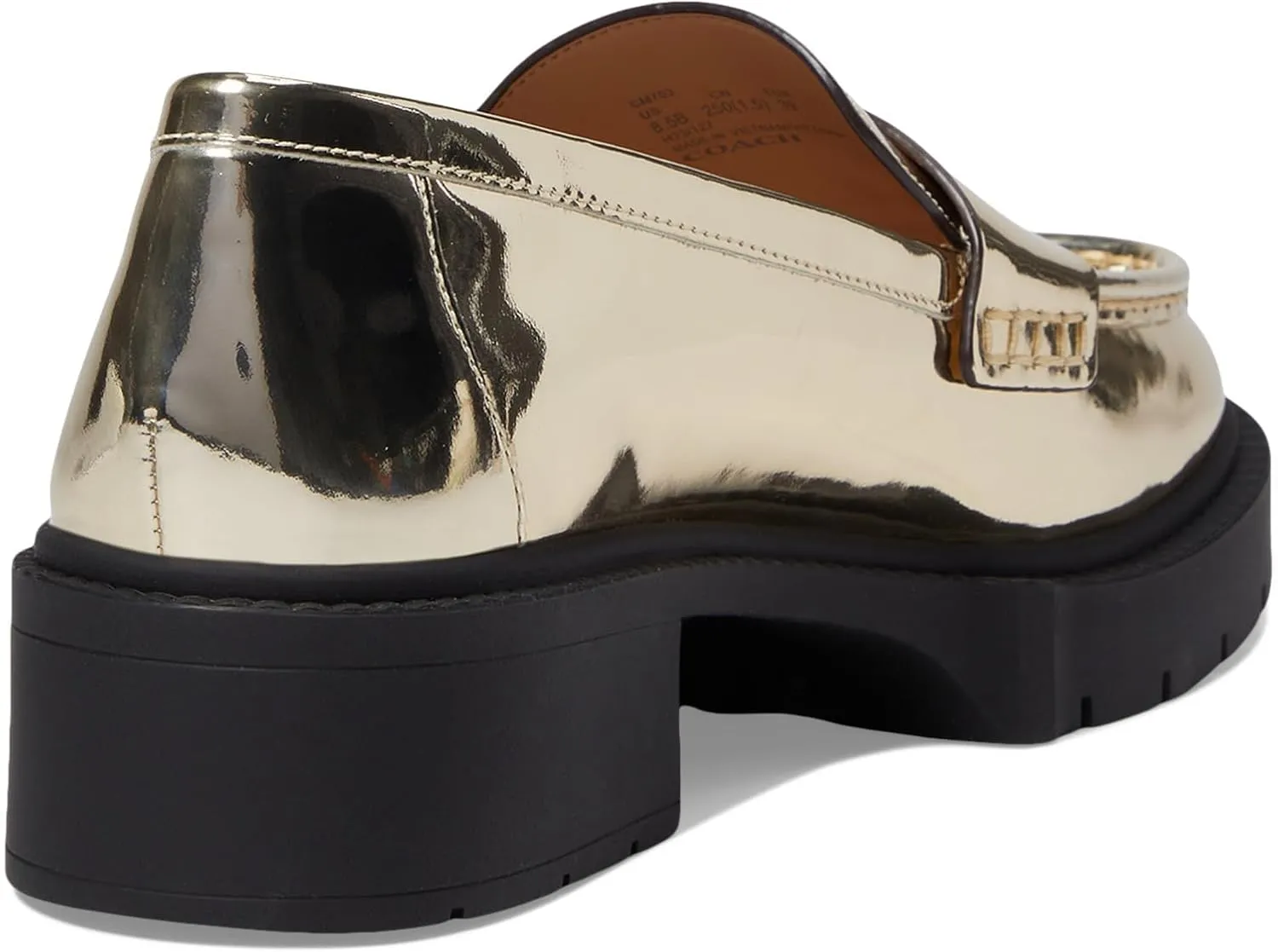 Coach® Leah Loafers for Women – Leather and Synthetic Construction – Cushioned Insole – Round Toe