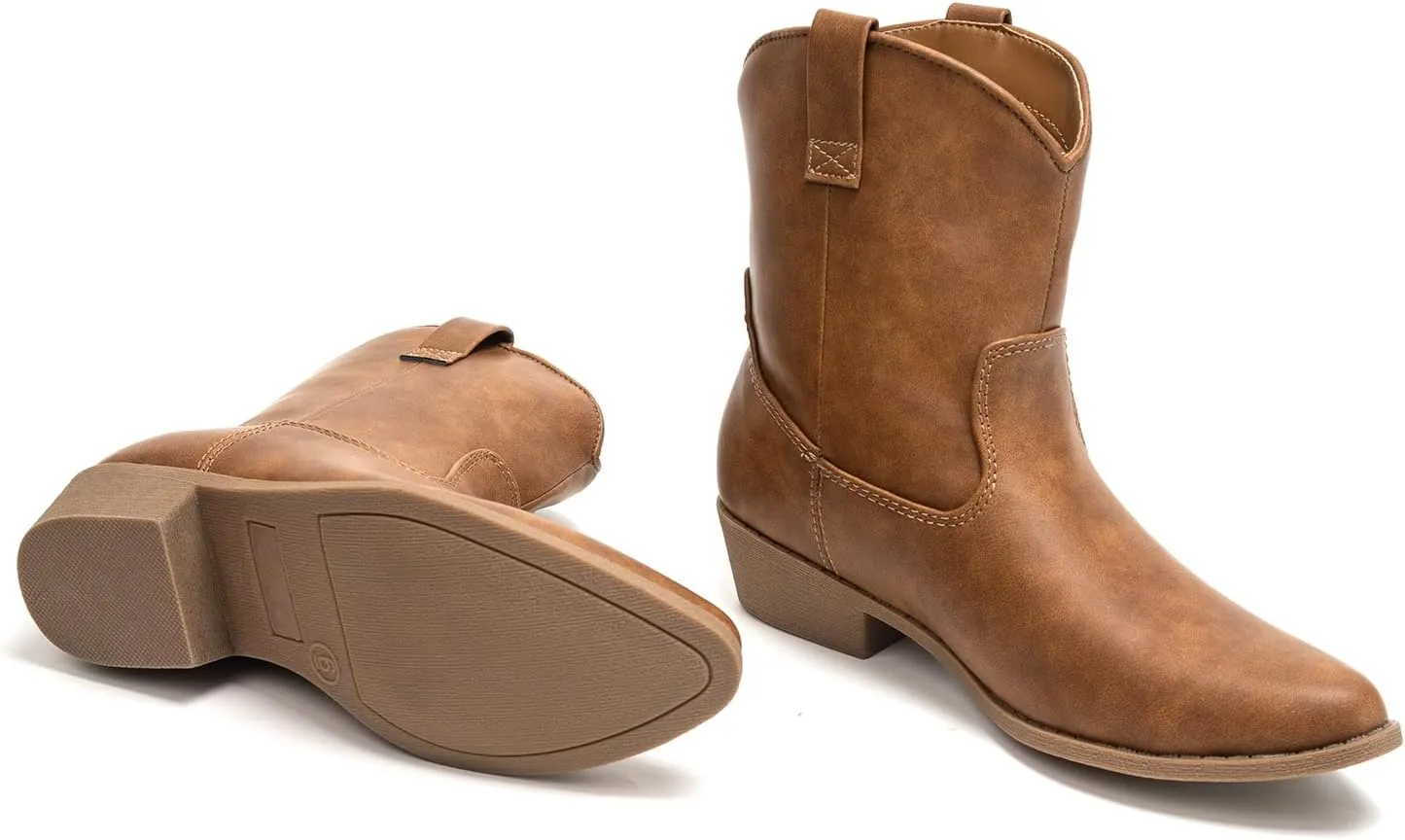 Colgo Women's Ankle Boots - Stylish Cowgirl Boots for Women, Western & Cowboy Boots, Comfortable Fashion Short Boots & Short Booties for Women