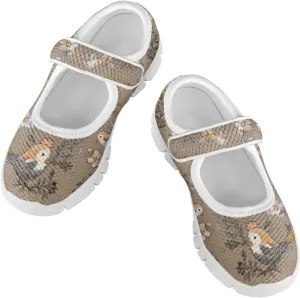 Coloranimal Girls Mary Jane Shoes Dance Shoes for Kids Princess Shoes Girls Ballet Dress Shoes Magic Sticker Mary Jane Flats