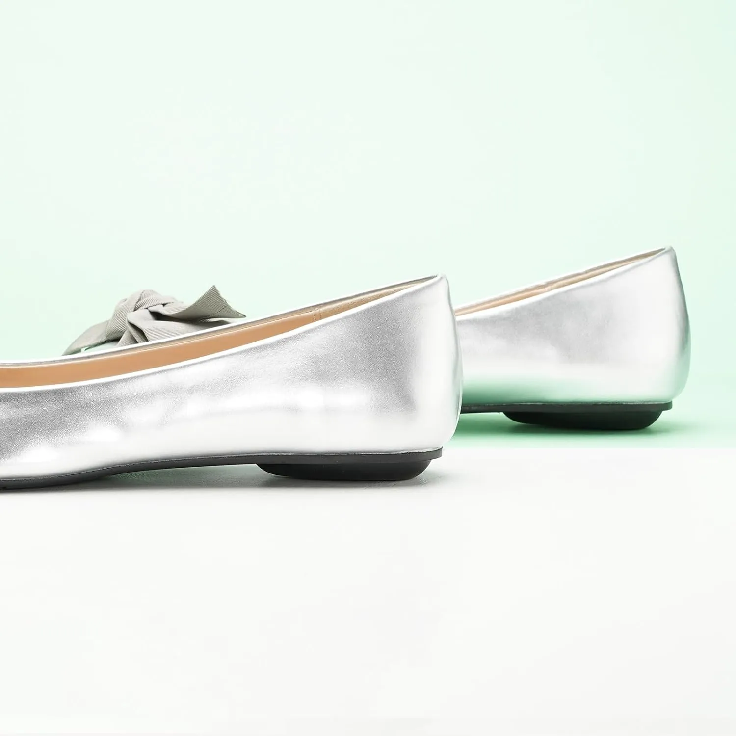 C.Paravano Pointy Bow Flats Women's Flats Comfortable Stylish Slip-On Shoes for Casual and Office