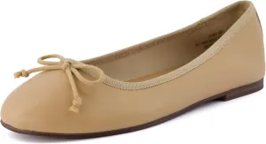 CUSHIONAIRE Women's Como Bow Flat with  Memory Foam and Wide Widths Available