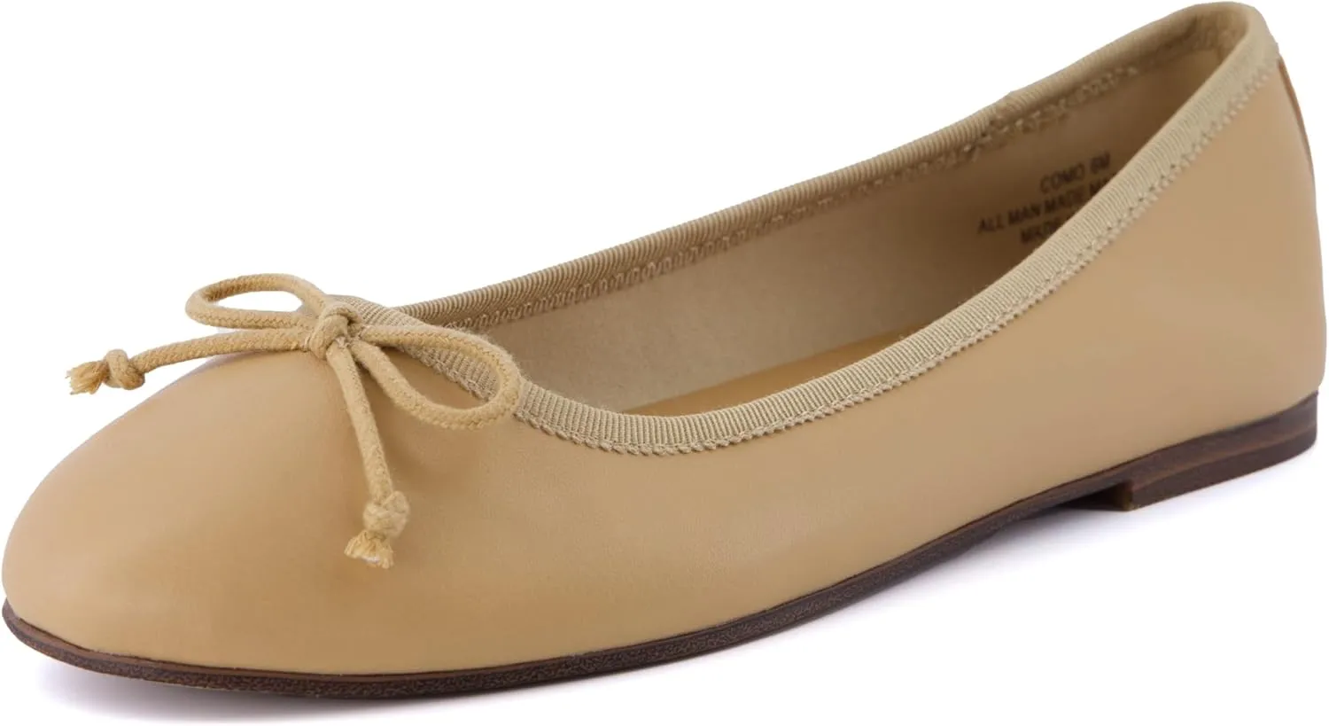 CUSHIONAIRE Women's Como Bow Flat with  Memory Foam and Wide Widths Available