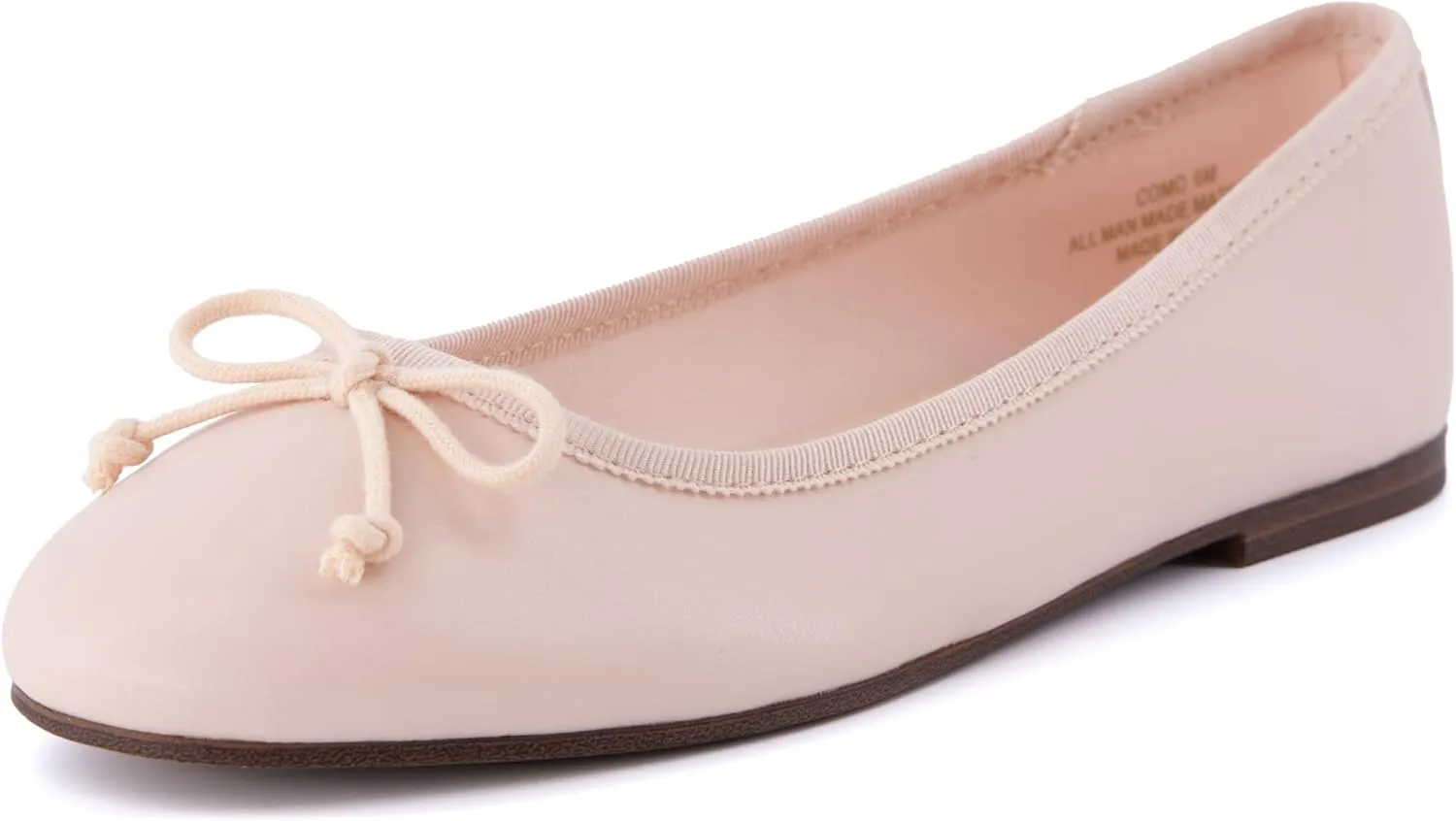 CUSHIONAIRE Women's Como Bow Flat with  Memory Foam and Wide Widths Available