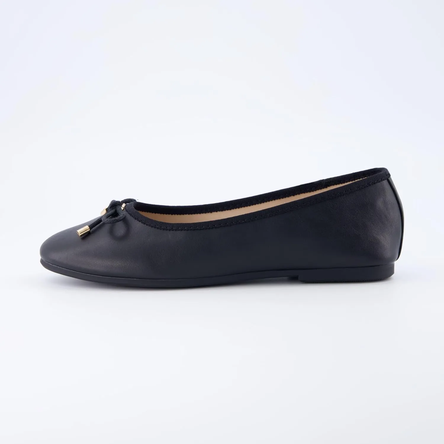CUSHIONAIRE Women's Dove Bling Bow Flat with  Memory Foam, Wide Widths Available