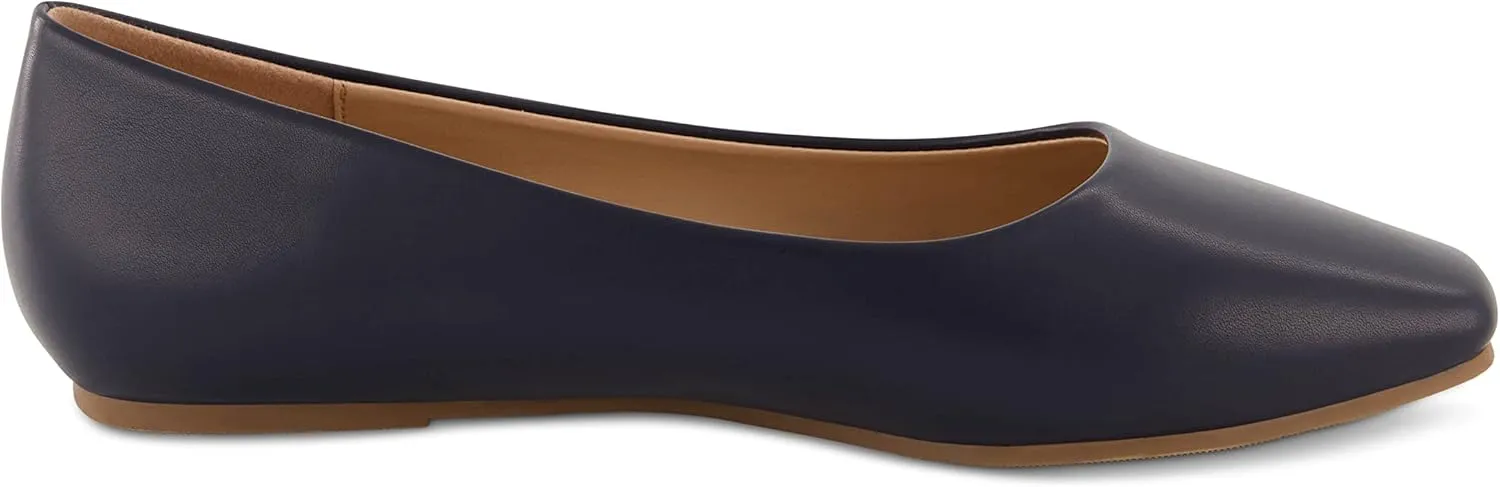CUSHIONAIRE Women's Skipper Flat with  Memory Foam, Wide Widths Available