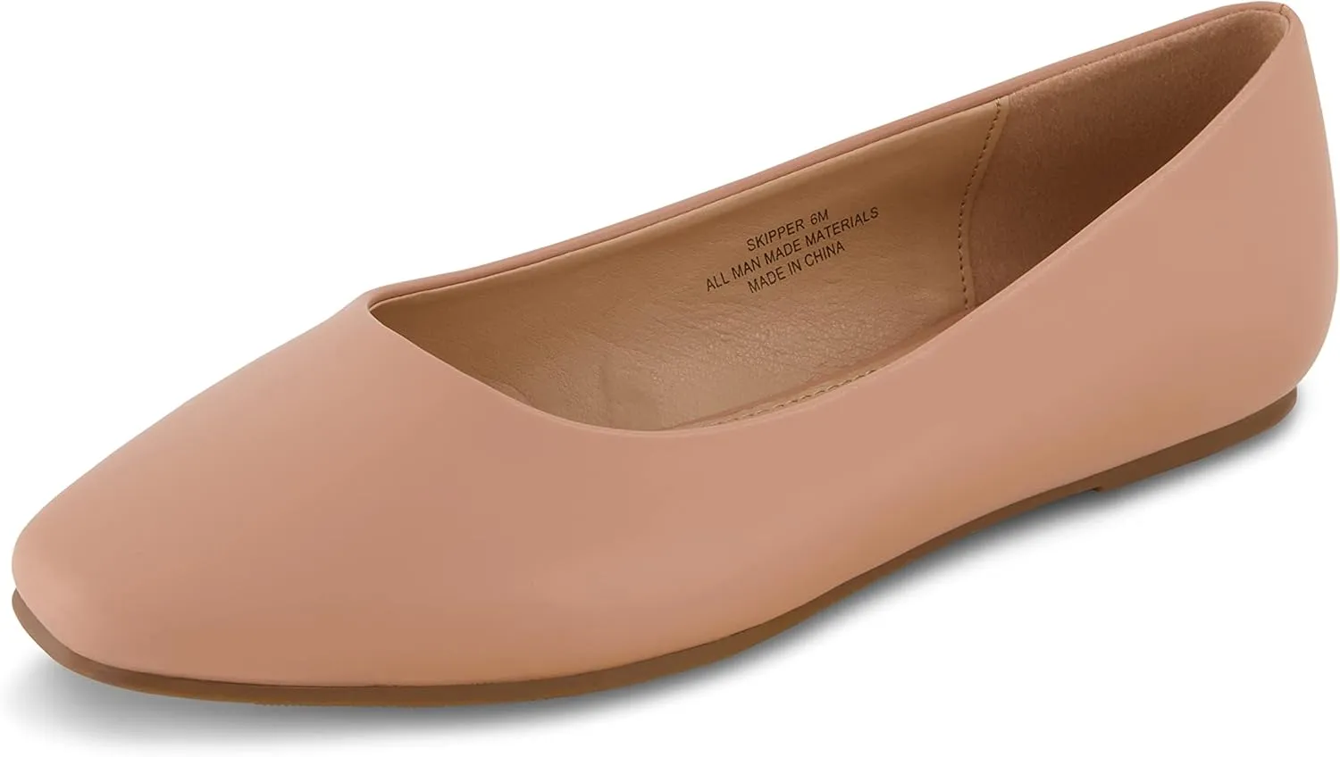 CUSHIONAIRE Women's Skipper Flat with  Memory Foam, Wide Widths Available