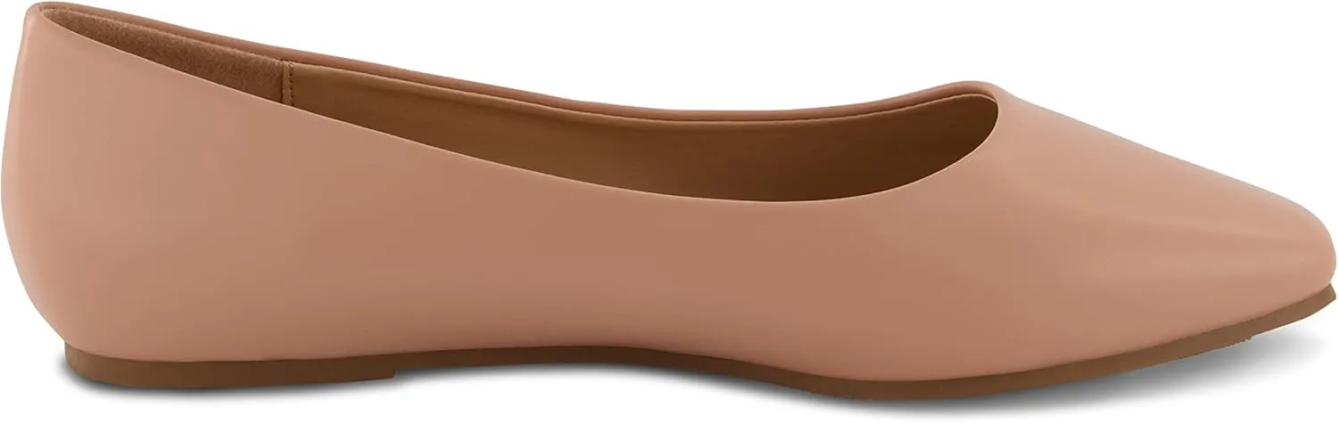 CUSHIONAIRE Women's Skipper Flat with  Memory Foam, Wide Widths Available