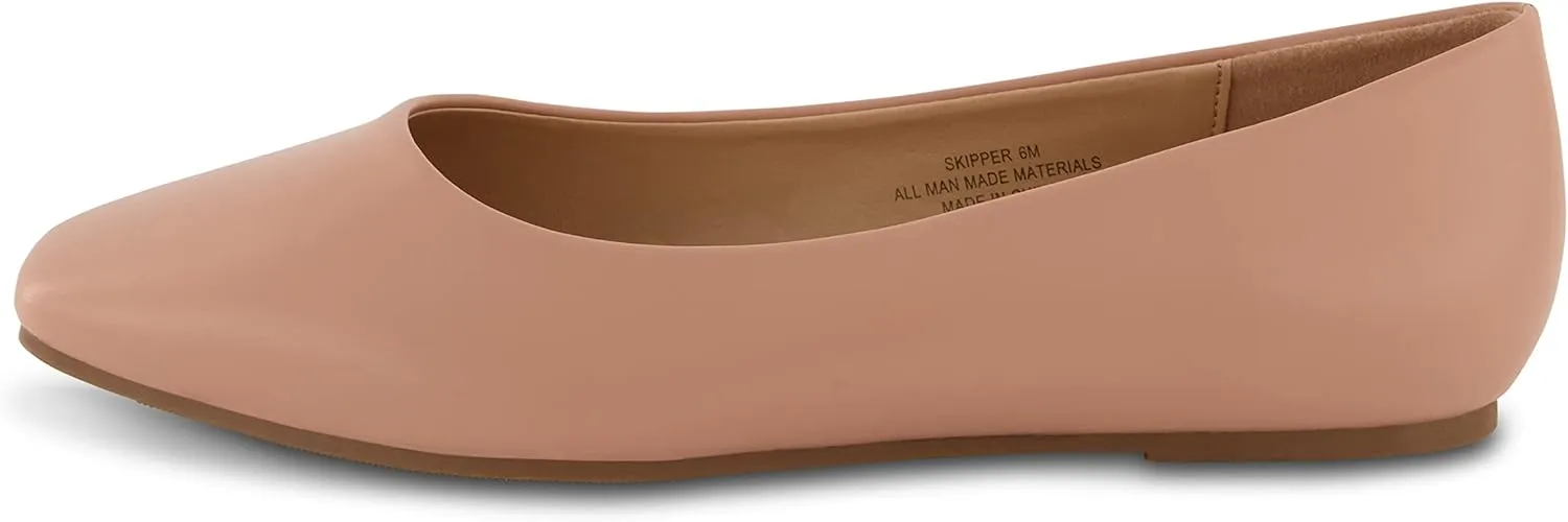 CUSHIONAIRE Women's Skipper Flat with  Memory Foam, Wide Widths Available