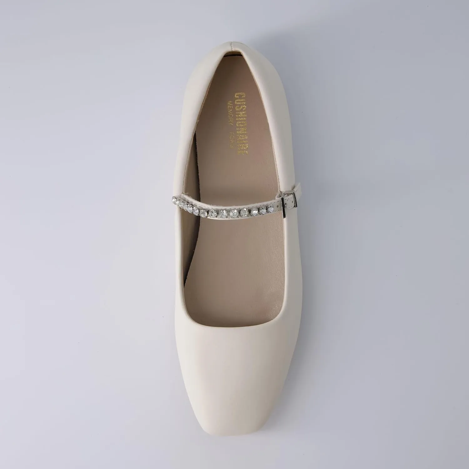 CUSHIONAIRE Women's Sleeper Mary Jane Flat with  Memory Foam and Wide Widths Available