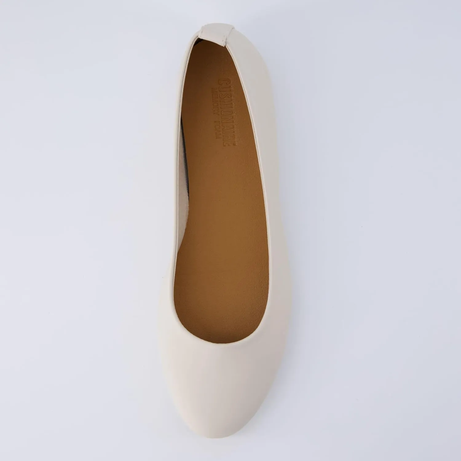 CUSHIONAIRE Women's Wink Hidden Wedge Flat with  Memory Foam and Wide Widths Available
