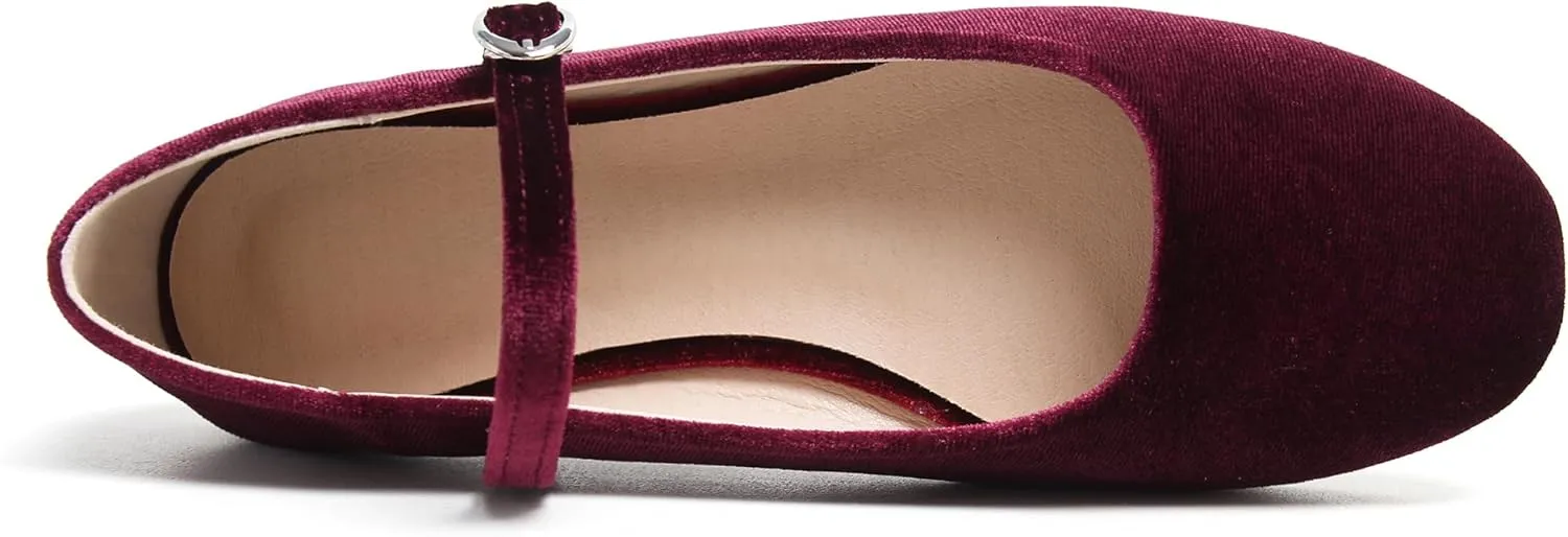 Dear Time Women's Square Toe Ballet Flats Elegant Comfortable Mary Jane Flats Dress Flats Shoes