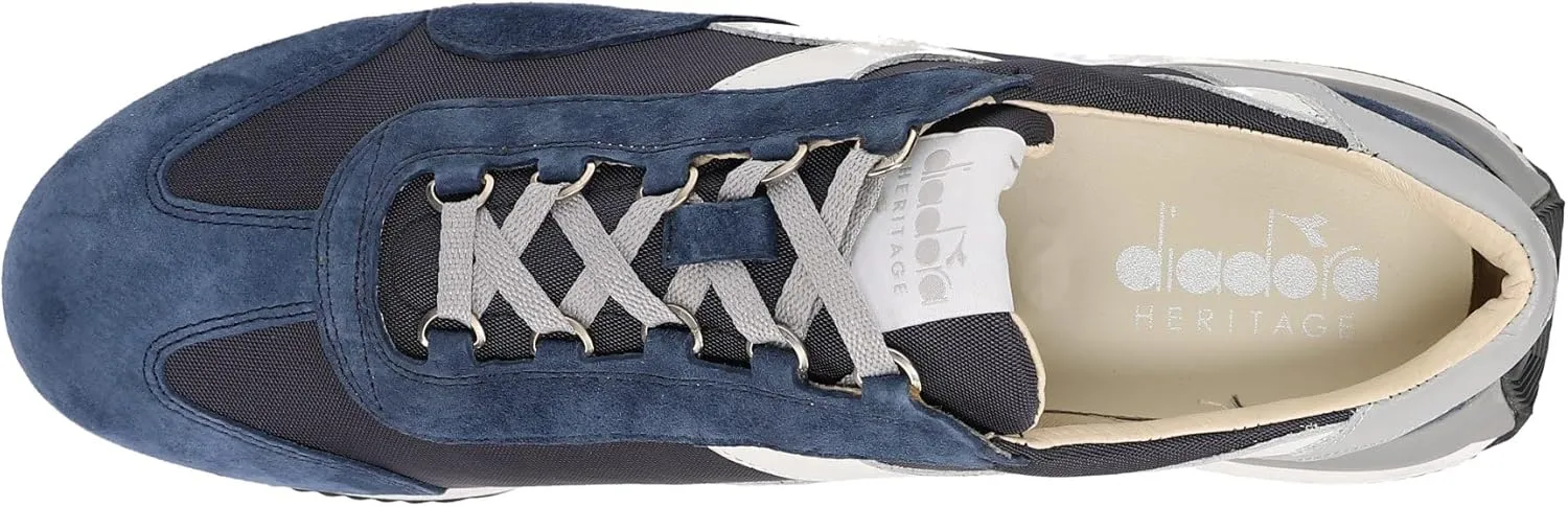 Diadora Mens Equipe Mad Nubuck Sw Lace Up Sneakers Shoes Casual - Blue