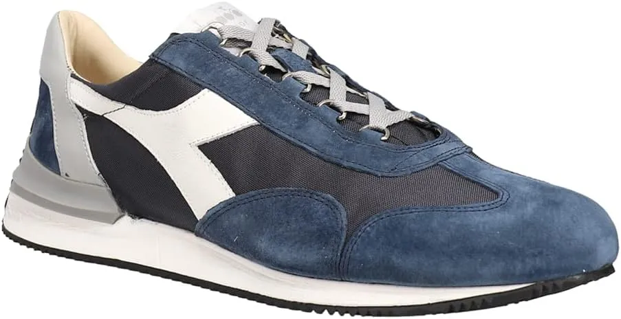 Diadora Mens Equipe Mad Nubuck Sw Lace Up Sneakers Shoes Casual - Blue