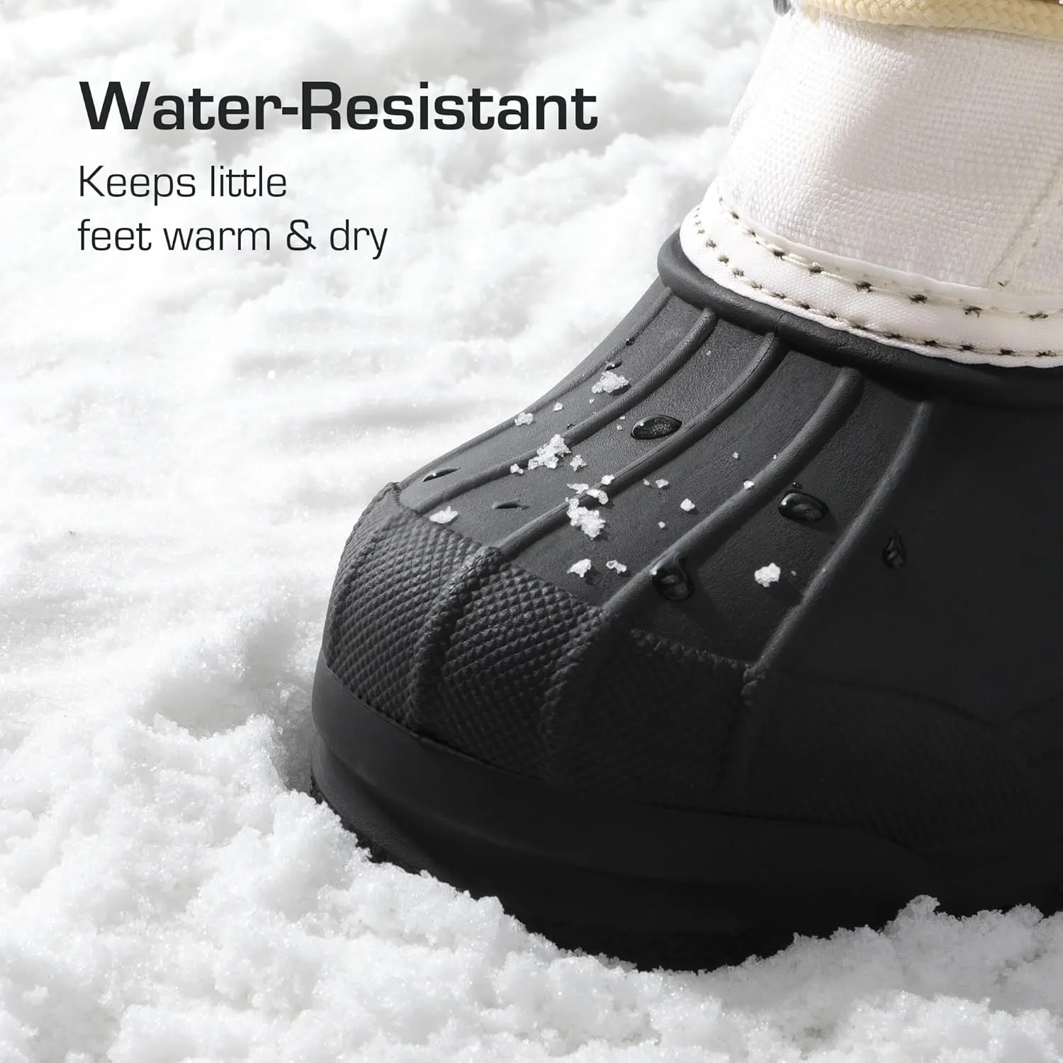 DREAM PAIRS Boys & Girls Waterproof Winter Snow Boots for Little Kid/Big Kid