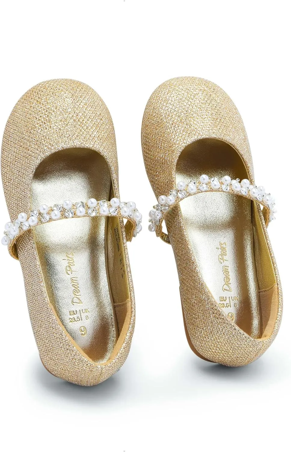 DREAM PAIRS Girls Mary Jane Dress Shoes Ballerina Flats for Wedding, Party (Toddler/Little Kid/Big Kid)