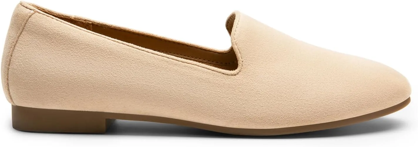 DREAM PAIRS Round Toe Flats for Women Dressy Comfortable, Slip-On Dress Business Casual Office Work Shoes for Women