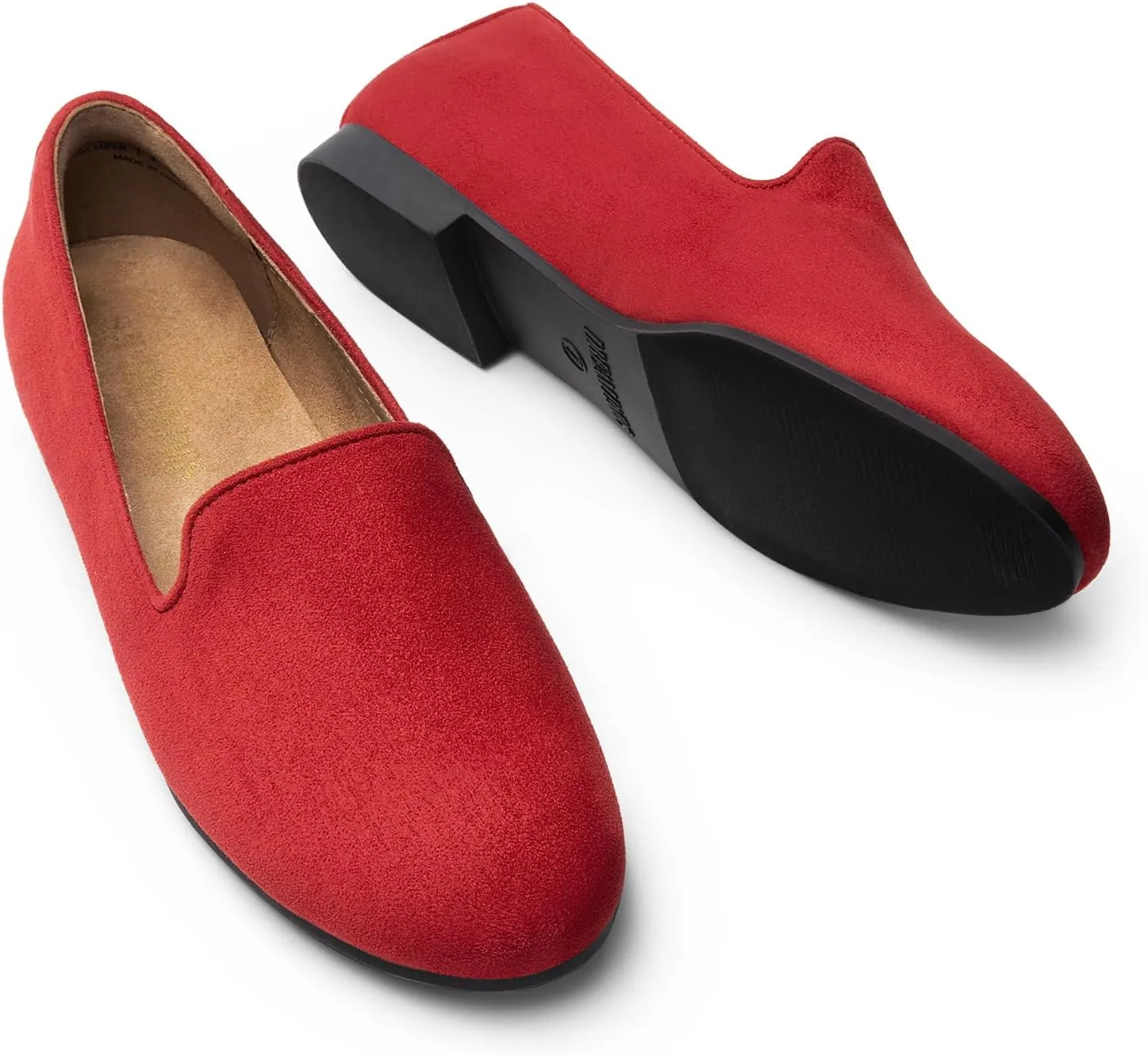 DREAM PAIRS Round Toe Flats for Women Dressy Comfortable, Slip-On Dress Business Casual Office Work Shoes for Women