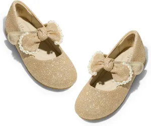 DREAM PAIRS Toddler Flower Girl Dress Shoes Little Girls Mary Janes Ballet Flats Ballerina Shoes Wedding Party