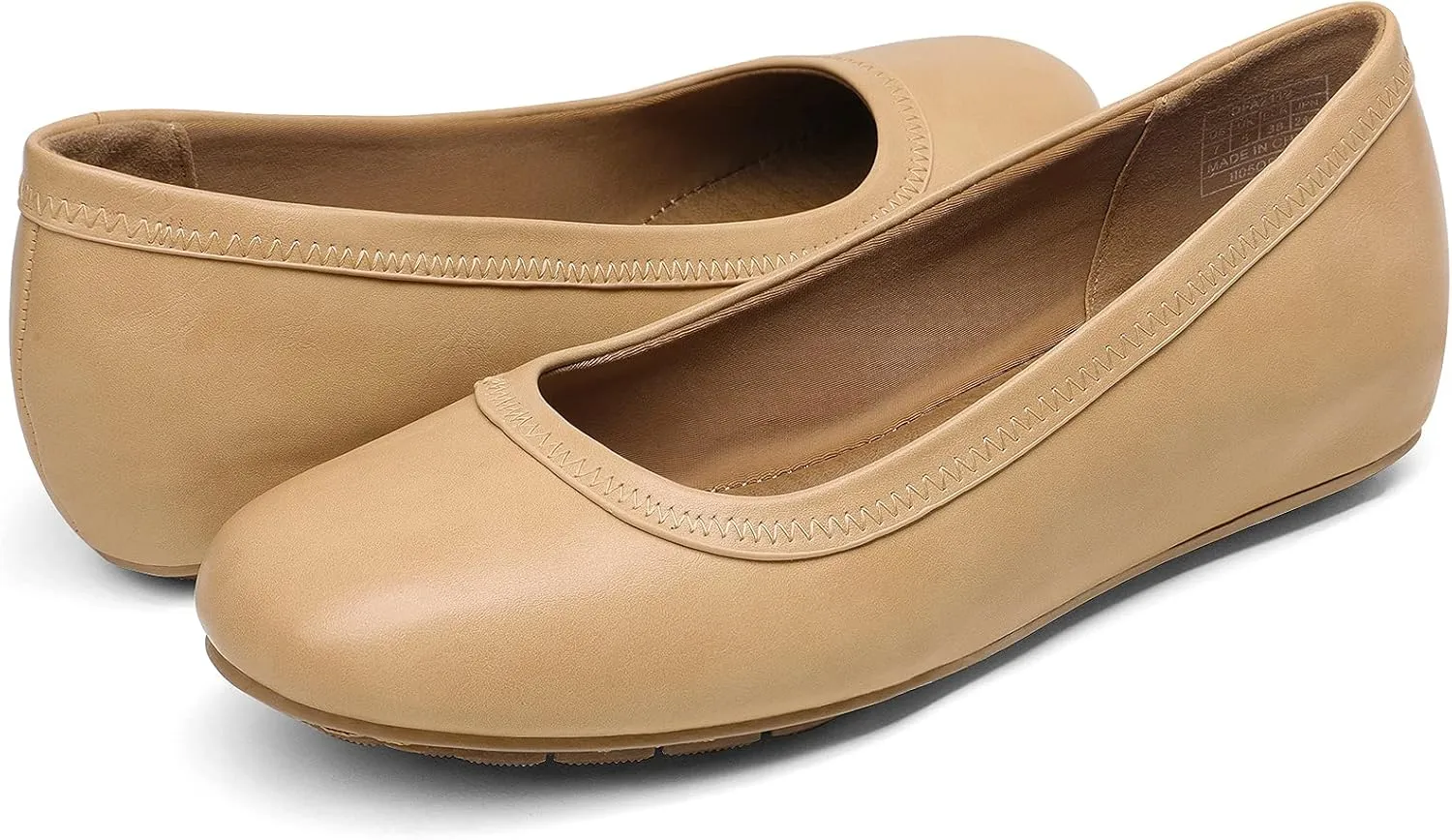 DREAM PAIRS Women's Ballet Flats Comfortable Dressy Work Low Wedge Arch Support Flats Shoes