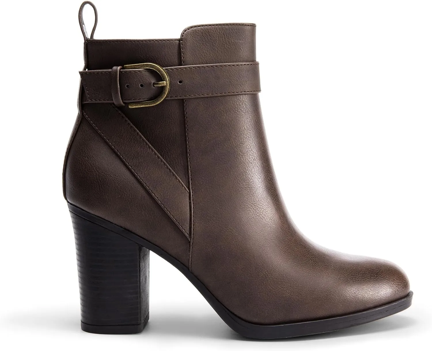 DREAM PAIRS Women's Chunky High Heel Ankle Boots Round Toe Fall Short Booties Shoes