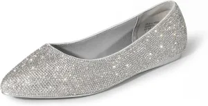 DREAM PAIRS Women's Dress Pointed Toe Flats Ballet Comfort Soft Slip On Casual Flat Shoes for Work Office Business