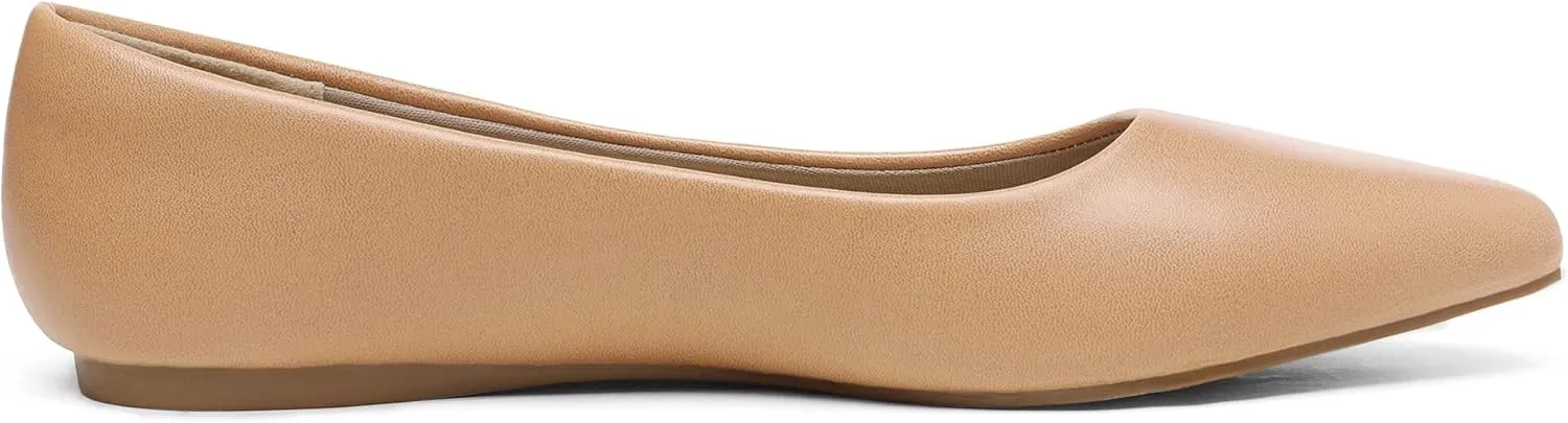 DREAM PAIRS Women's Dress Pointed Toe Flats Ballet Comfort Soft Slip On Casual Flat Shoes for Work Office Business