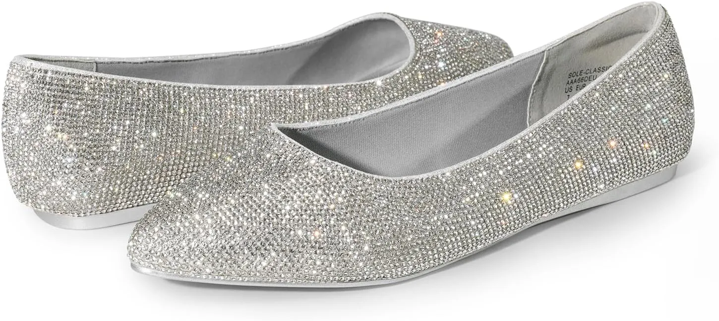 DREAM PAIRS Women's Dress Pointed Toe Flats Ballet Comfort Soft Slip On Casual Flat Shoes for Work Office Business