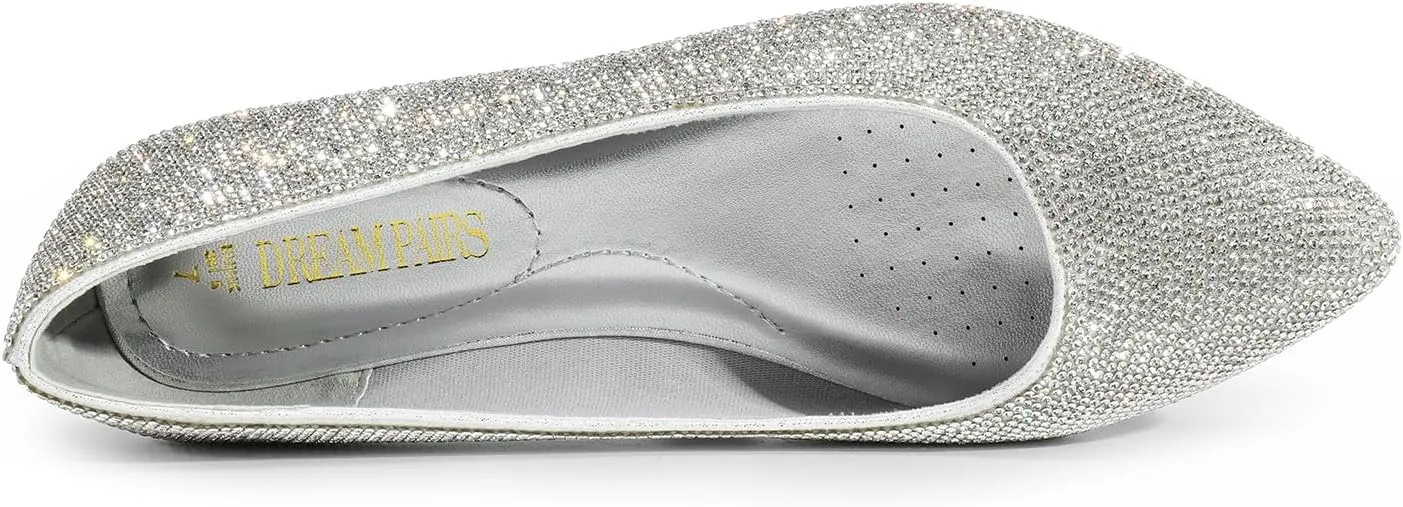 DREAM PAIRS Women's Dress Pointed Toe Flats Ballet Comfort Soft Slip On Casual Flat Shoes for Work Office Business