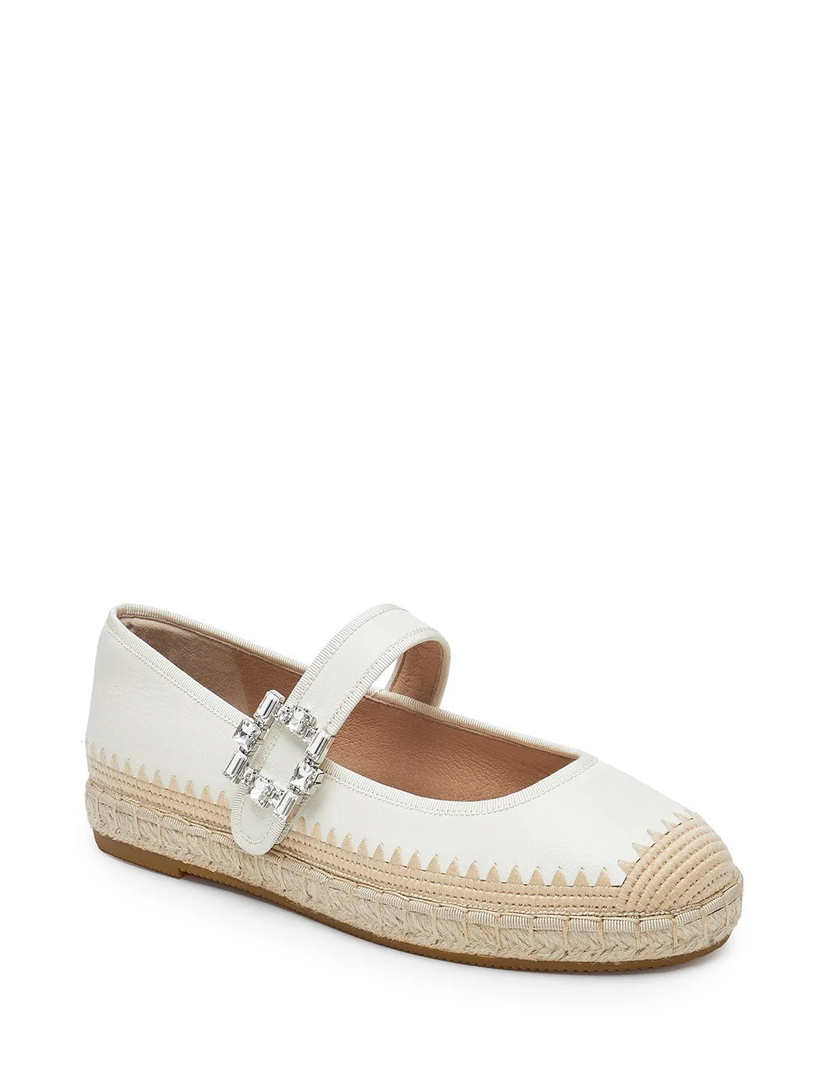 Embellished Mary Jane Espadrilles