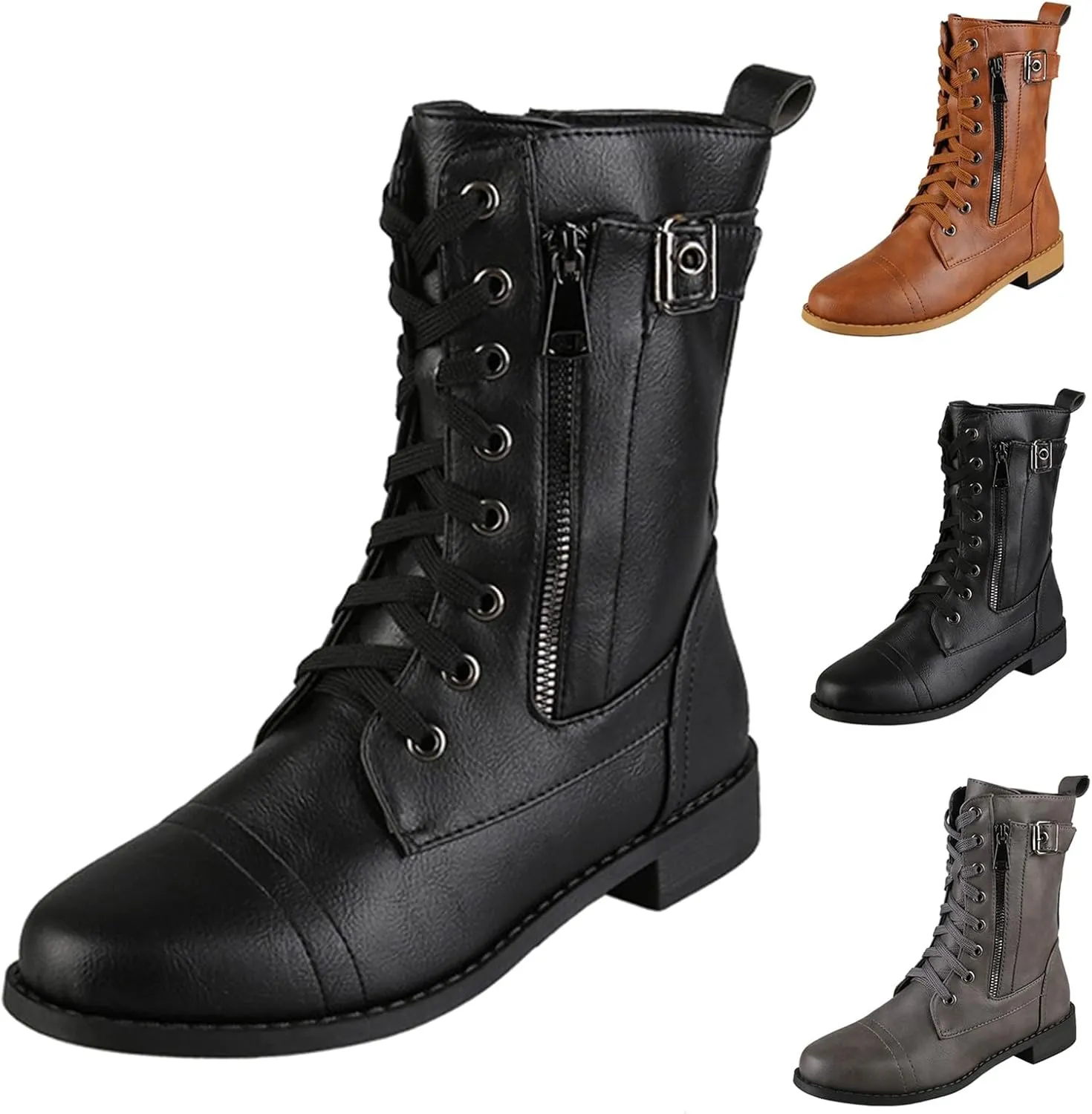 Fall Ankle Boots Heeled Ankle Boots for Women Leather Ladies Ankle Boots Low Heel Women's Low Heel 2024 Ankle Boots Winter Shoes Wide Ankle Boots for Men Womens Size 12 Ankle Boots