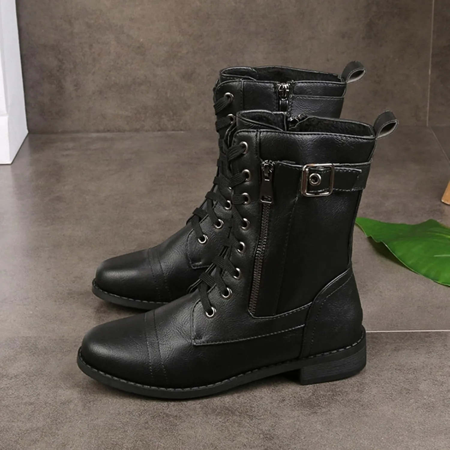 Fall Ankle Boots Heeled Ankle Boots for Women Leather Ladies Ankle Boots Low Heel Women's Low Heel 2024 Ankle Boots Winter Shoes Wide Ankle Boots for Men Womens Size 12 Ankle Boots