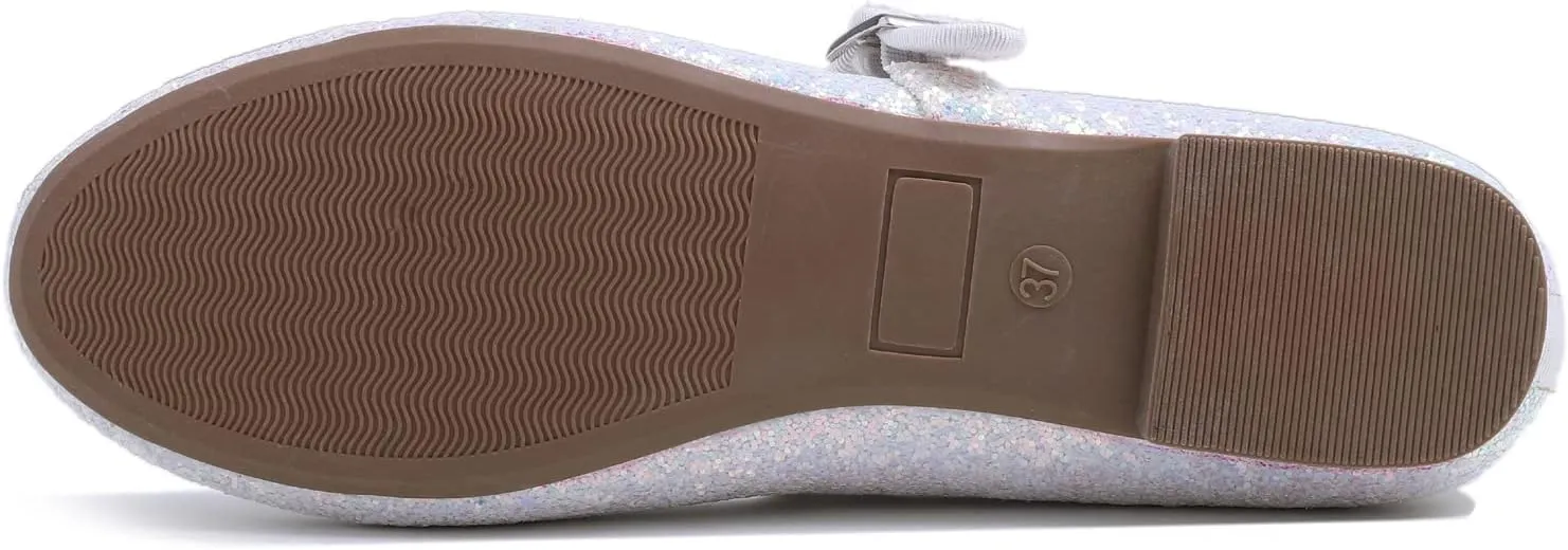FEVERSOLE Women's Soft Cushion Extra Padded Comfort Round Toe Mary Jane Metal Buckle Fashion Ballet Flats Walking Shoes