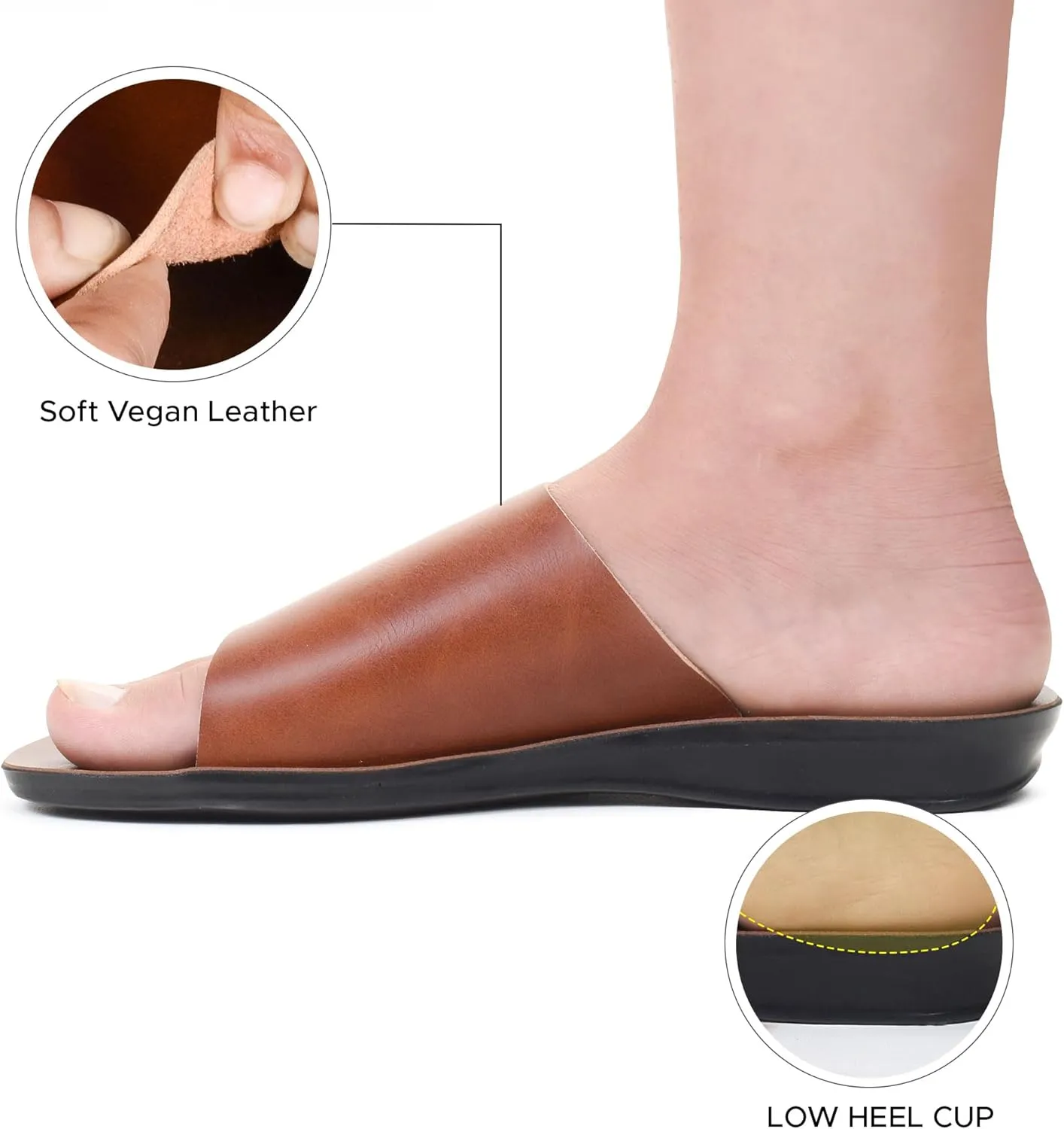 Flat Sandals For Women - Walking Summer Vacation Essentials Ladies Flip Flops – Comfortable Arch Support Orthotic Sandals For Women – Casual Outdoor Fashion Dressy Non Slip Footwear