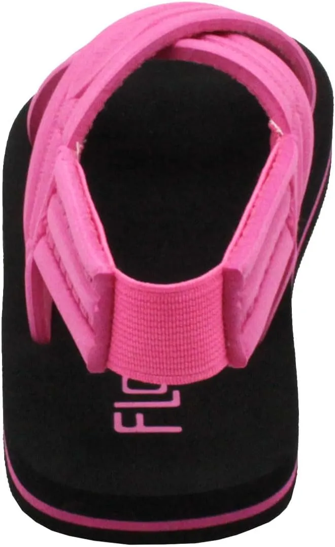 Flojos Originals Kid's Sandal, Embossed Eva Criss Cross Strap W/Ankle Straps
