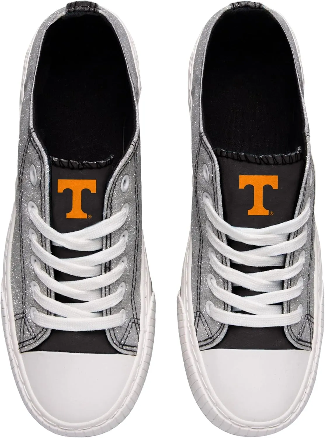 FOCO womens Ncaa College Team Logo Fashion Low Top Canvas Sneakers Shoes