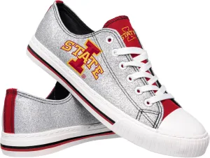 FOCO womens Ncaa College Team Logo Fashion Low Top Canvas Sneakers Shoes