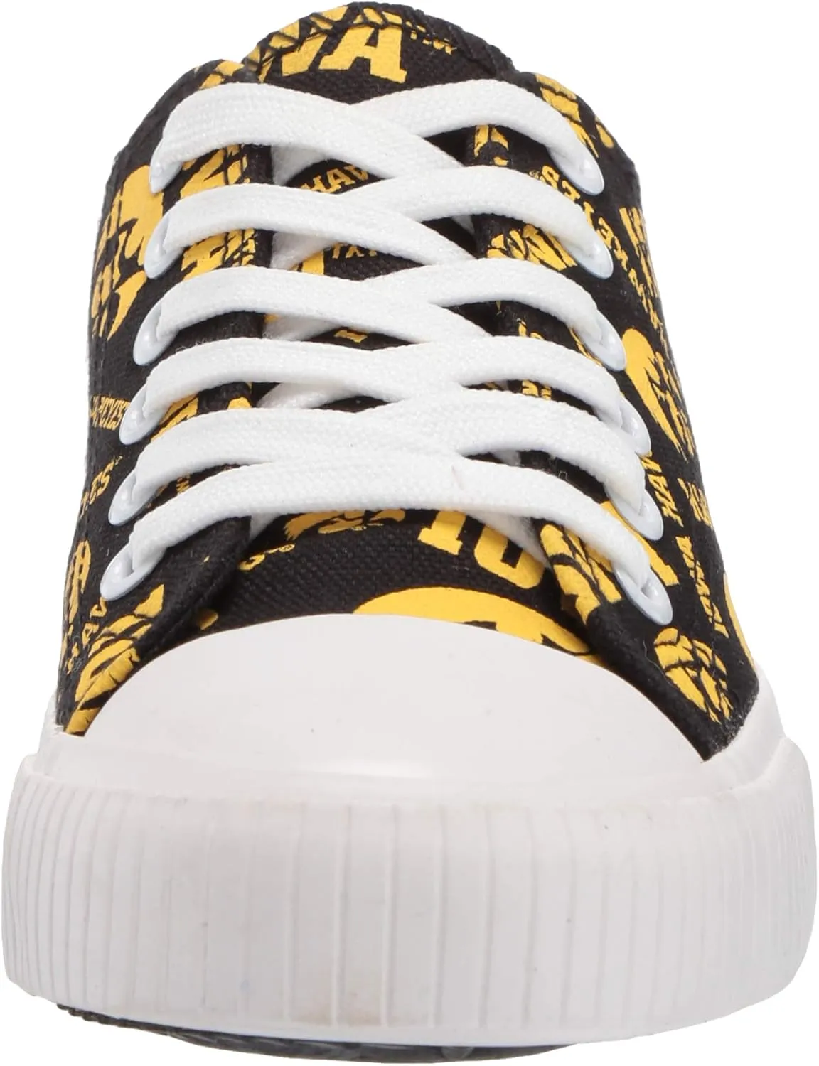 FOCO womens Ncaa College Team Logo Fashion Low Top Canvas Sneakers Shoes