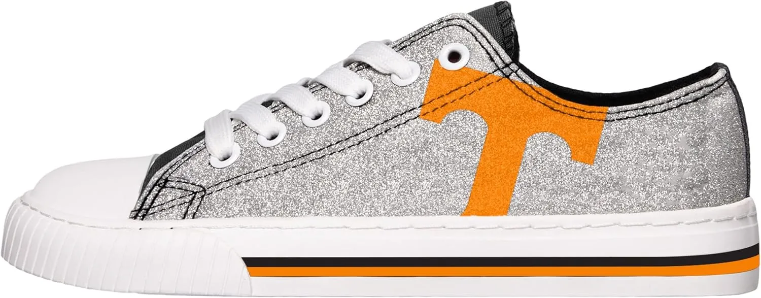 FOCO womens Ncaa College Team Logo Fashion Low Top Canvas Sneakers Shoes