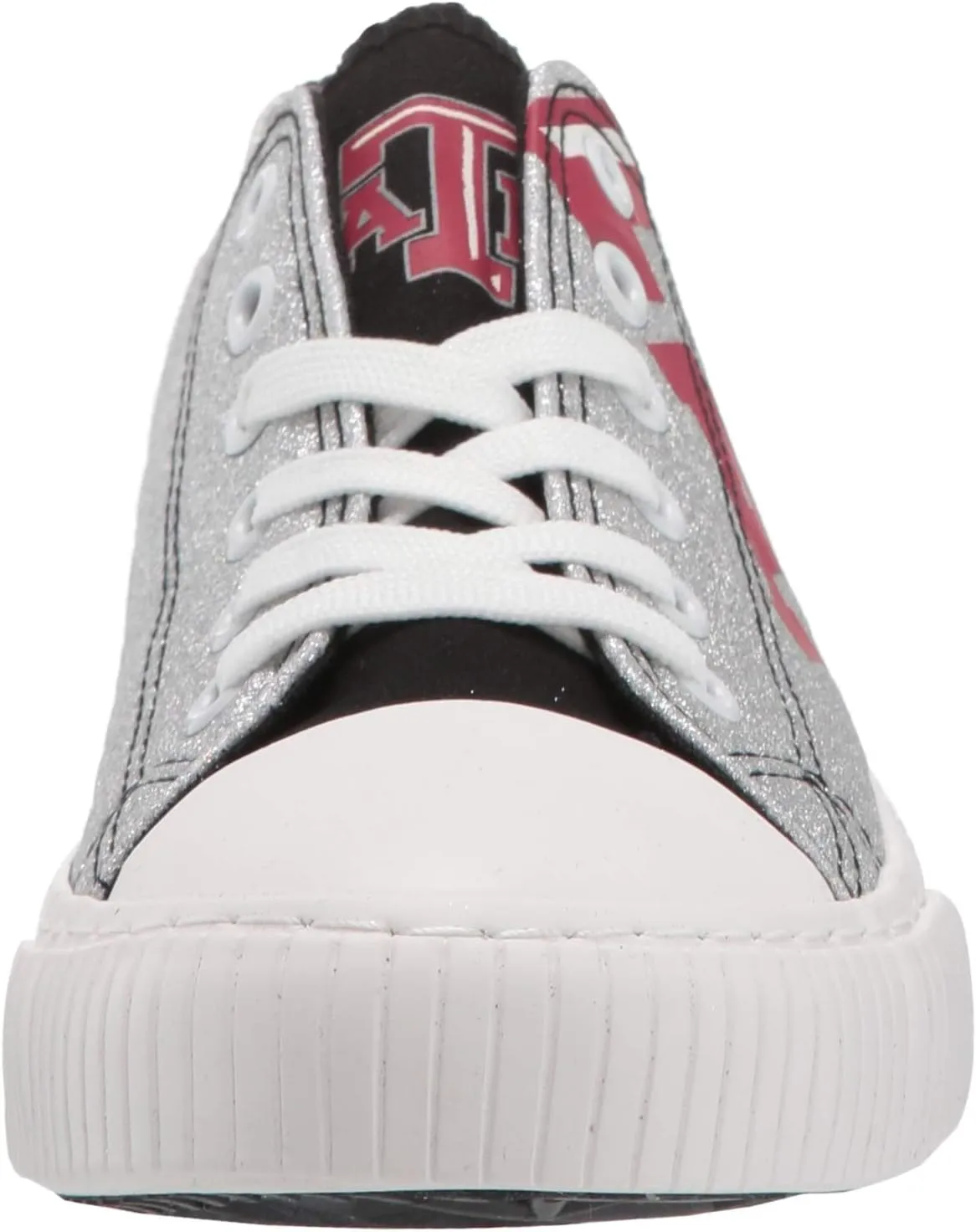 FOCO womens Ncaa College Team Logo Fashion Low Top Canvas Sneakers Shoes