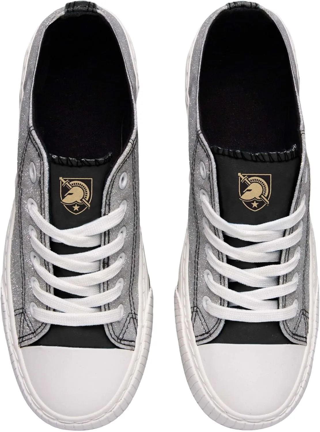 FOCO womens Ncaa College Team Logo Fashion Low Top Canvas Sneakers Shoes