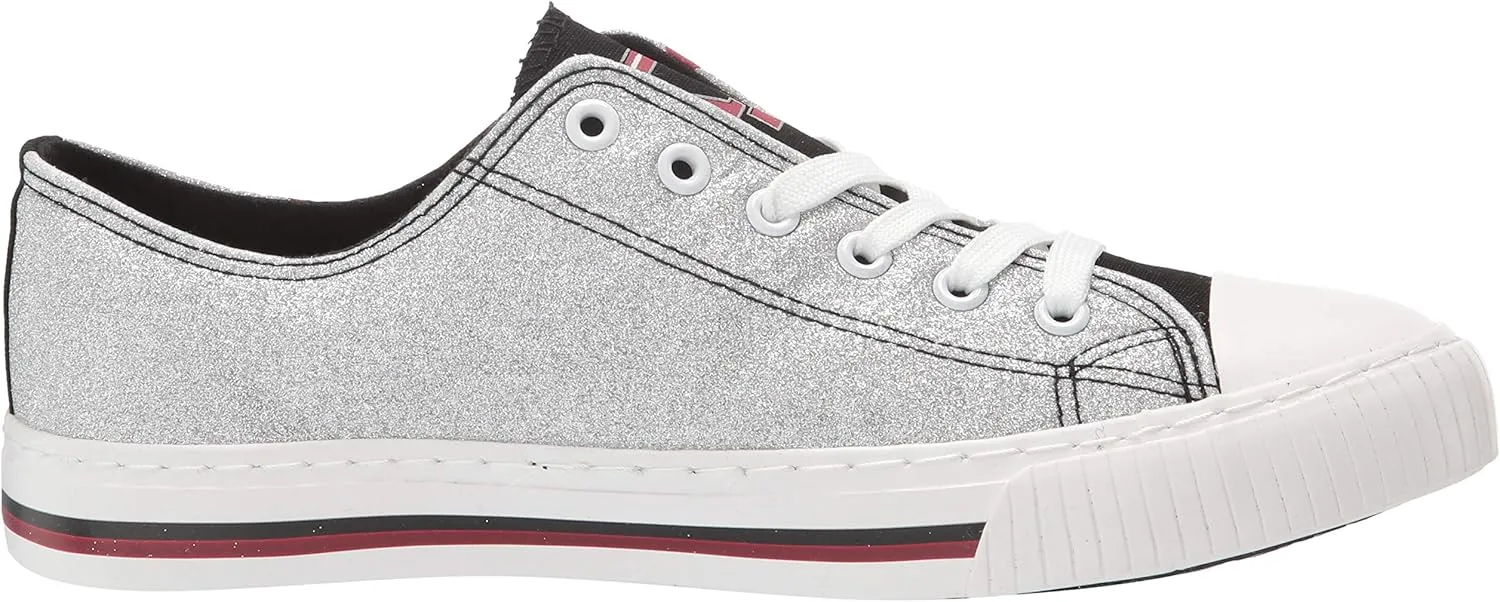 FOCO womens Ncaa College Team Logo Fashion Low Top Canvas Sneakers Shoes